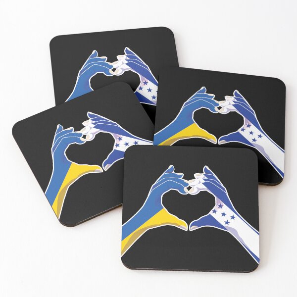 Item preview, Honduras Honduran Ukraine Ukrainian Love Heart Peace designed and sold by FlagX.