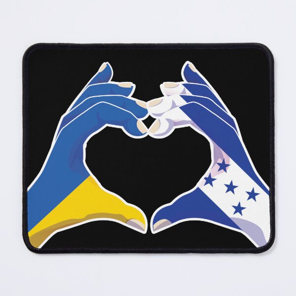 Item preview, Honduras Honduran Ukraine Ukrainian Love Heart Peace designed and sold by FlagX.