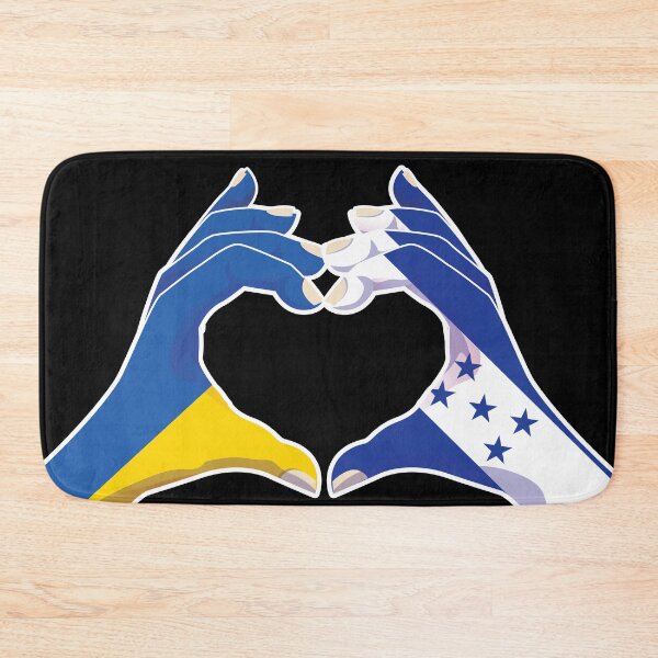 Item preview, Honduras Honduran Ukraine Ukrainian Love Heart Peace designed and sold by FlagX.