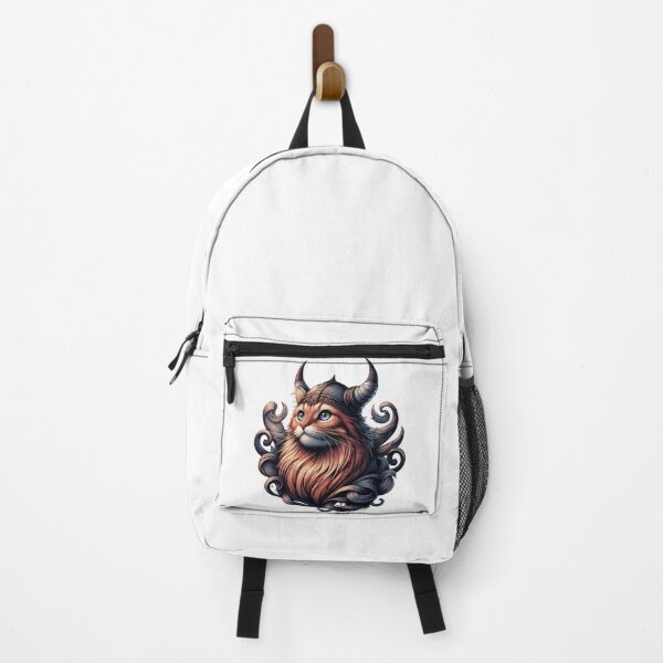 Item preview, Funny Viking Warrior Cat Norse Mythology Anime Portrait designed and sold by TomFrontierArt.