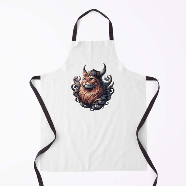 Item preview, Funny Viking Warrior Cat Norse Mythology Anime Portrait designed and sold by TomFrontierArt.