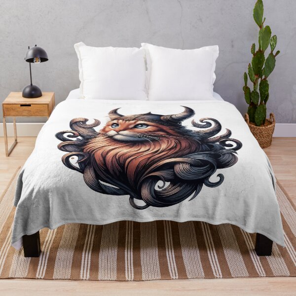 Item preview, Funny Viking Warrior Cat Norse Mythology Anime Portrait designed and sold by TomFrontierArt.