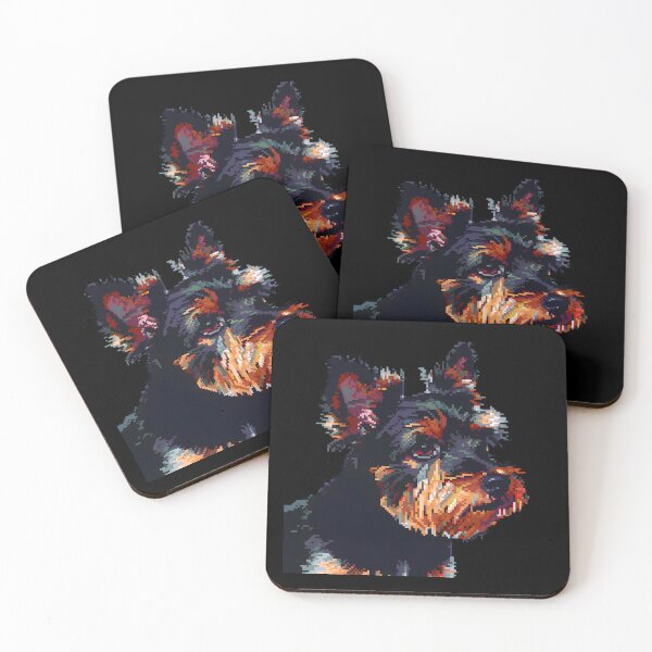 Item preview, Pixel Portrait Australian Terrier designed and sold by CUTEDOGGIEZ.