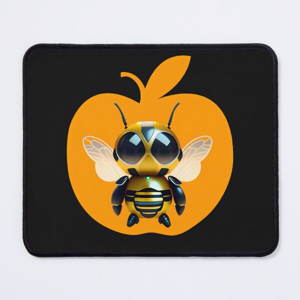 Item preview, Bee robot on an orange background designed and sold by clarazen.