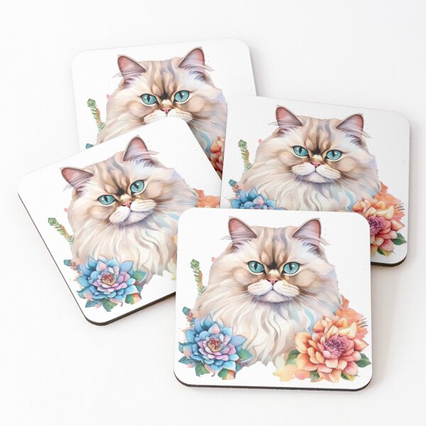 Item preview, Arte del gato persa en tecnicolor designed and sold by PrintsBySarahB.
