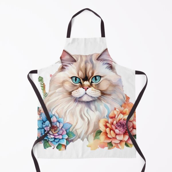 Item preview, Technicolor Persian Cat art designed and sold by PrintsBySarahB.