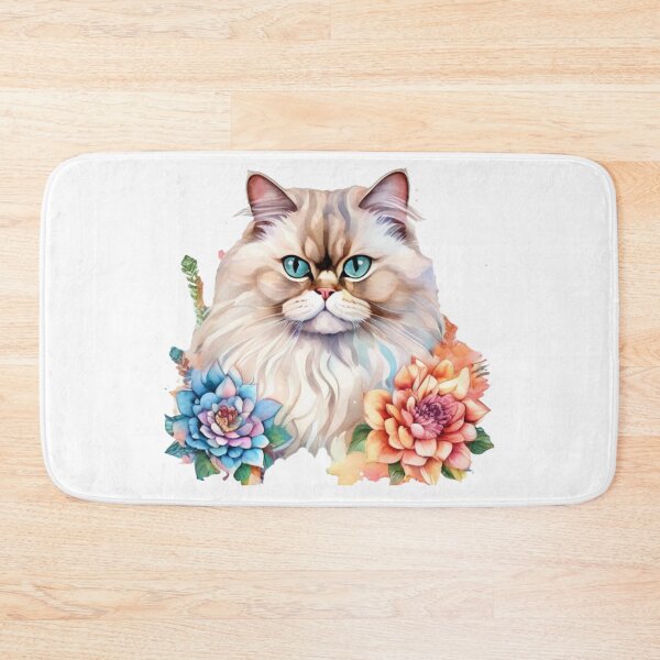 Item preview, Technicolor Persian Cat art designed and sold by PrintsBySarahB.