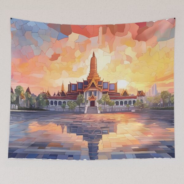 Item preview, Grand Palace Mosaic: History & Sunrise Art Delight  designed and sold by purrfect pattern.
