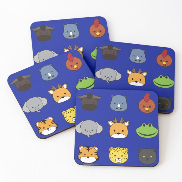 Item preview, Animal Faces Stroke Cartoon Set 2 - Forest designed and sold by SUPERHERON.