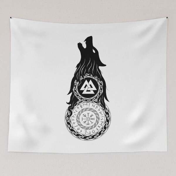 Item preview, Viking wolf runes designed and sold by Grav1n.