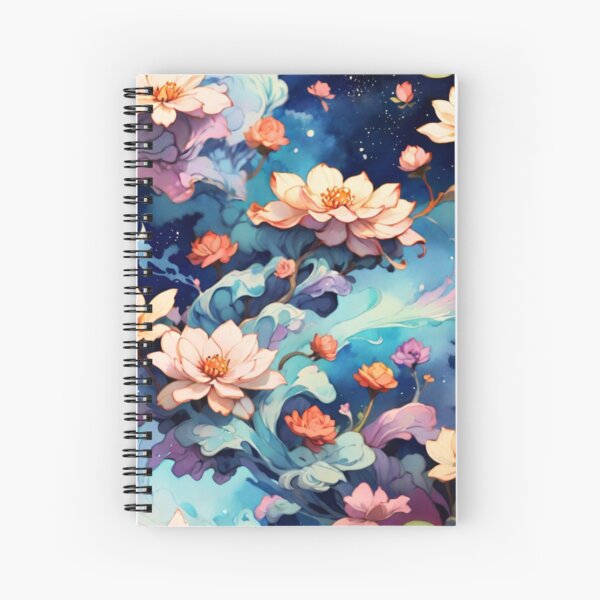 Trendy Floral Pattern  Spiral Notebook