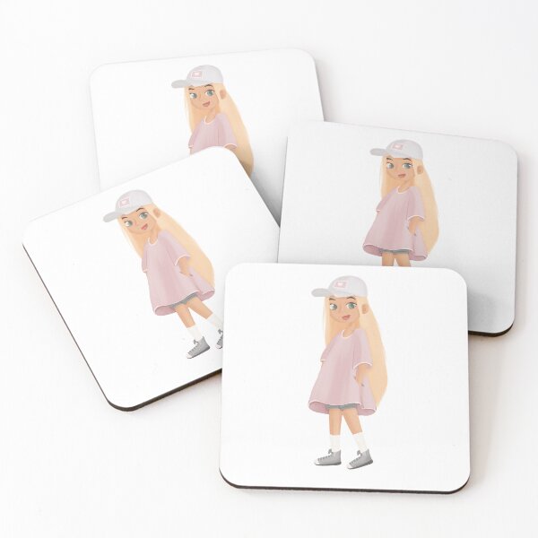 Item preview, Stylish girl with long blonde hair in modern oversized T-shirt, shorts and cap designed and sold by KattyTim.