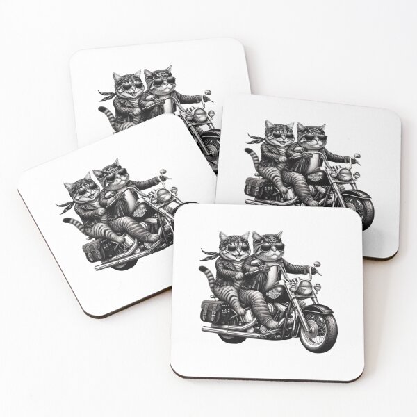 Item preview, Funny Cute Cats Motor Clycle, Clotheing and Decor designed and sold by Sitred123.