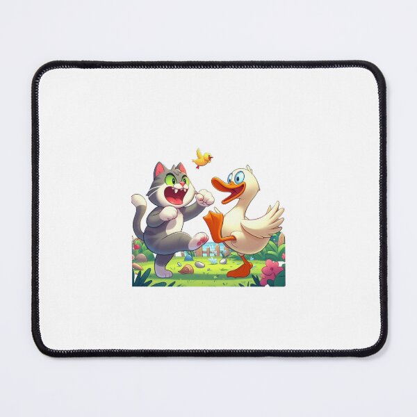 Item preview, A kitten is fighting with a duck. designed and sold by liugr-dl.