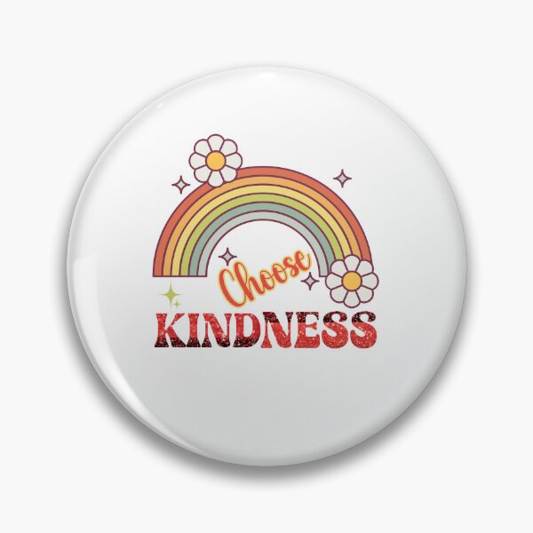 Item preview, Choose Kindness Retro Groovy Rainbow Design designed and sold by Raise2Shine.