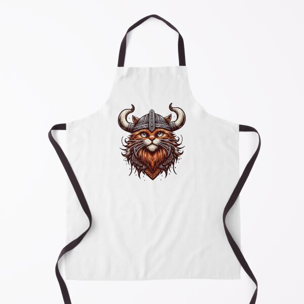 Item preview, Funny Viking Warrior Cat Norse Mythology Anime Portrait designed and sold by TomFrontierArt.