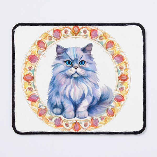 Item preview, Technicolor Persian Cat art designed and sold by PrintsBySarahB.