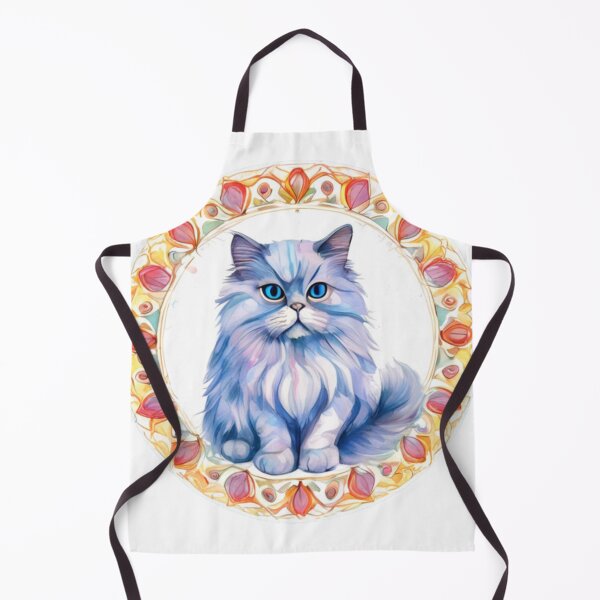 Item preview, Technicolor Persian Cat art designed and sold by PrintsBySarahB.