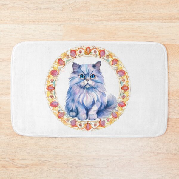 Item preview, Technicolor Persian Cat art designed and sold by PrintsBySarahB.