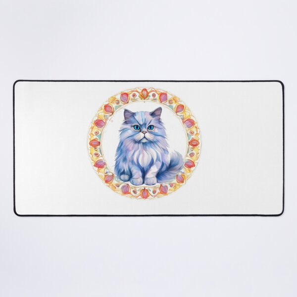 Item preview, Technicolor Persian Cat art designed and sold by PrintsBySarahB.
