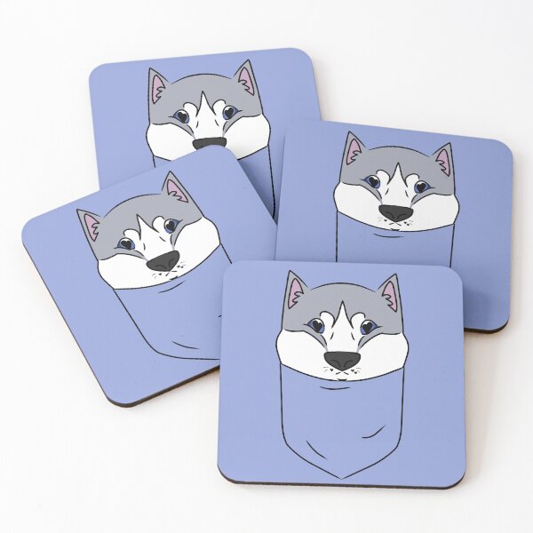 Item preview, Cute Husky in the Pocket designed and sold by HugSomeNettles.