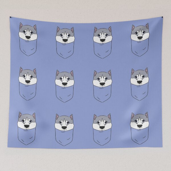 Item preview, Cute Husky in the Pocket designed and sold by HugSomeNettles.
