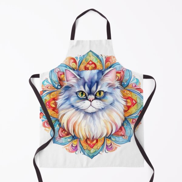 Item preview, Technicolor Persian Cat art designed and sold by PrintsBySarahB.