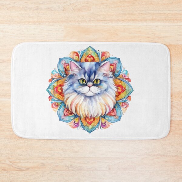 Item preview, Technicolor Persian Cat art designed and sold by PrintsBySarahB.