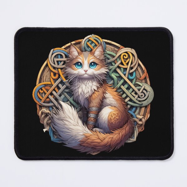 Item preview, Funny Viking Warrior Cat Norse Mythology Anime designed and sold by TomFrontierArt.