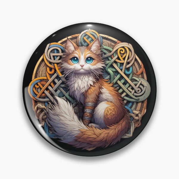 Item preview, Funny Viking Warrior Cat Norse Mythology Anime designed and sold by TomFrontierArt.