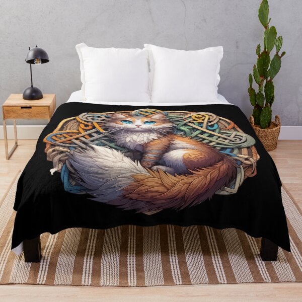 Item preview, Funny Viking Warrior Cat Norse Mythology Anime designed and sold by TomFrontierArt.