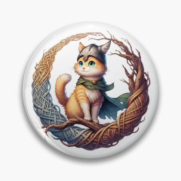 Item preview, Funny Viking Warrior Cat Norse Mythology Anime designed and sold by TomFrontierArt.