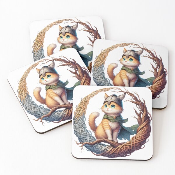 Item preview, Funny Viking Warrior Cat Norse Mythology Anime designed and sold by TomFrontierArt.