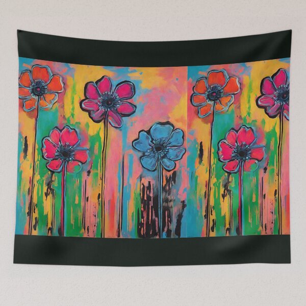Item preview, Summer flowers-multicoloured designed and sold by Blue Eye.