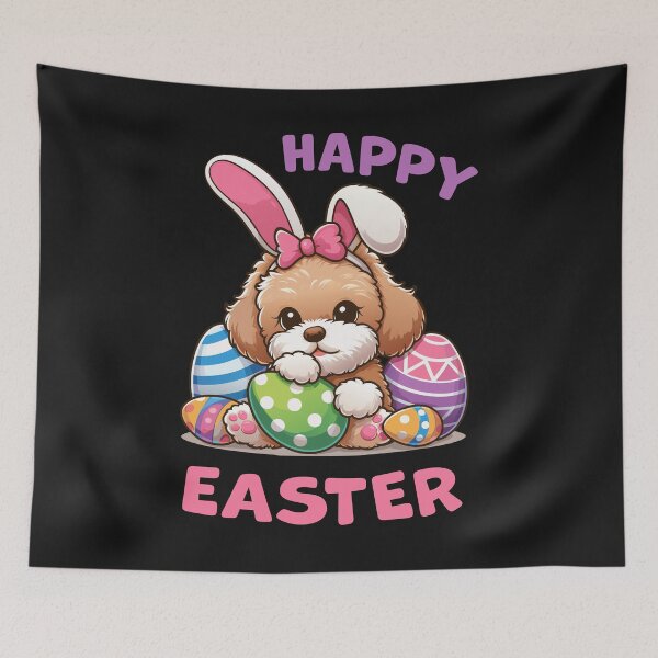 Item preview, Maltipoo Easter Bunny designed and sold by SerhiiArt.