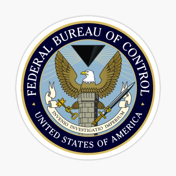 Federal Bureau of Control Sticker