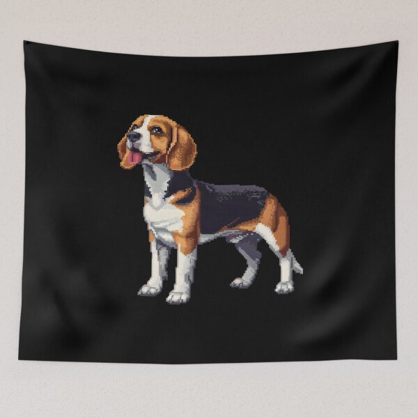Aperçu de l'œuvre Pixel Art Beagle 16 Bits créée et vendue par CUTEDOGGIEZ.