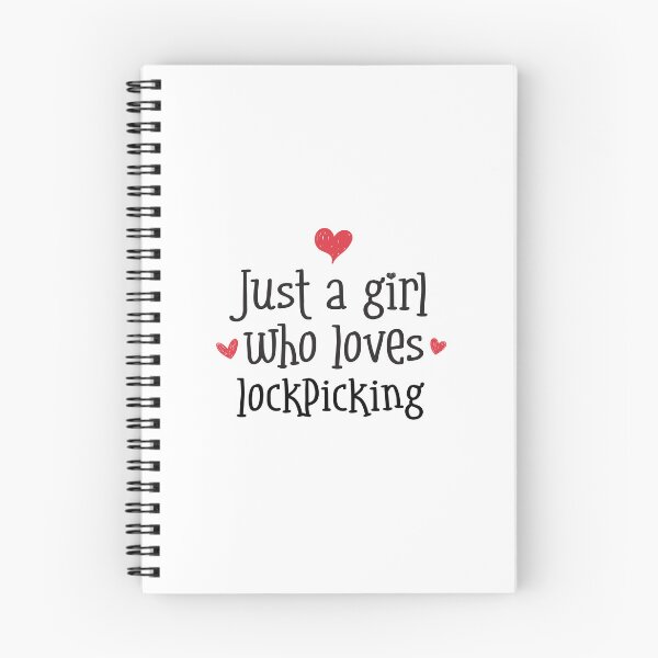 Item preview, Just A Girl Love Lockpicking Locks Tools Picking Keys Pins designed and sold by w1ckerman.
