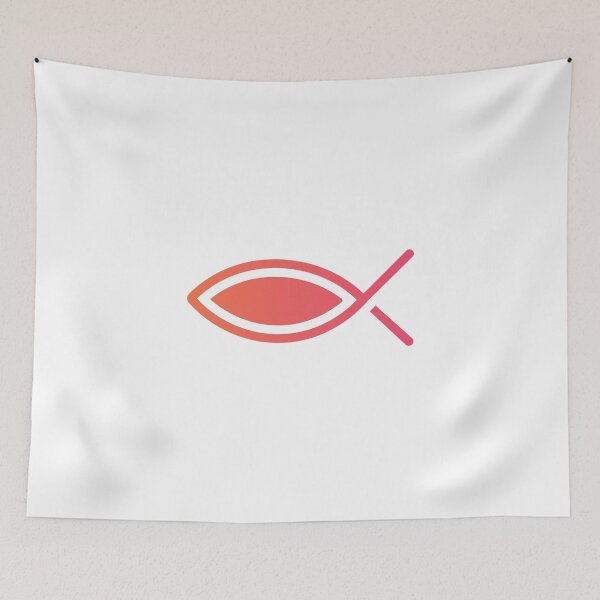 Item preview, Christian red fish designed and sold by EternalRock.