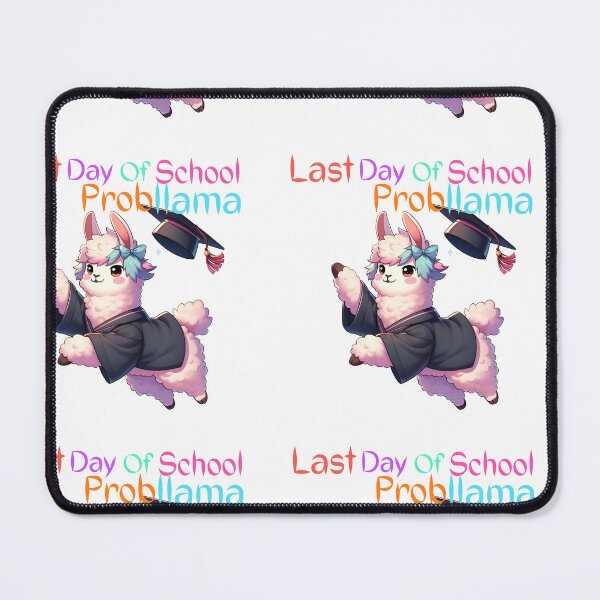 Item preview, Last day In school probllama pink GCSE A level baccalaureate funny quotes weird quotes designed and sold by Coolparrotgirl.
