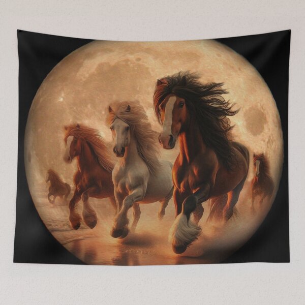 Item preview, WILD HORSES MOON LIGHT  designed and sold by johnnyssandart.
