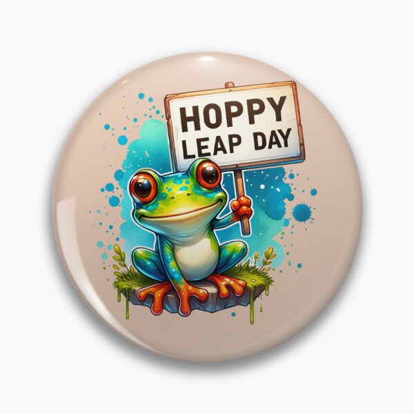 Item preview, Funny Frog Lover Hoppy Leap Day February 29 designed and sold by CosmoShirts.