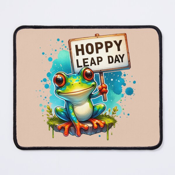 Item preview, Funny Frog Lover Hoppy Leap Day February 29 designed and sold by CosmoShirts.