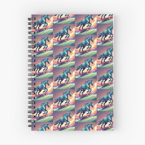 Item preview, HORSE & SKATBOARD designed and sold by AmazingBackDrop.