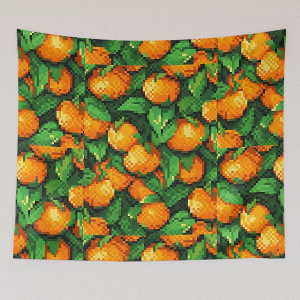 Item preview, Pixel art Orange Tree (3) -Retro art designed and sold by octoboobs.