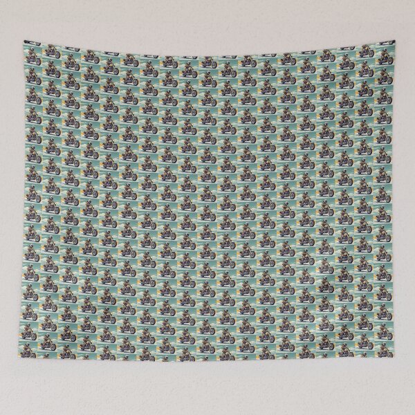 Item preview, HORSE & MOTORCYCLE designed and sold by AmazingBackDrop.