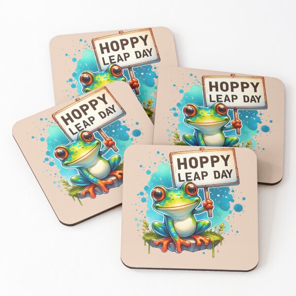 Item preview, Funny Frog Lover Hoppy Leap Day February 29 designed and sold by CosmoShirts.
