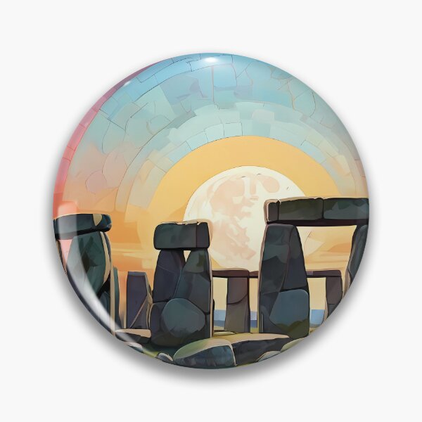 Item preview, Stonehenge Mosaic: Time & Moonlight Art Delight designed and sold by purrfect pattern.