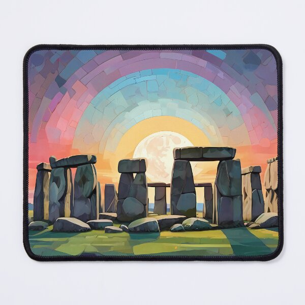 Item preview, Stonehenge Mosaic: Time & Moonlight Art Delight designed and sold by purrfect pattern.
