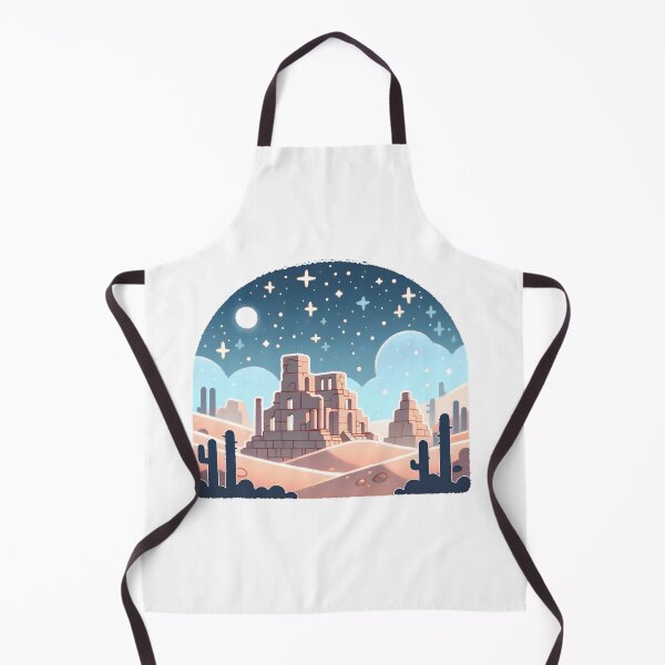 Item preview, Desert Ruins Under a Starry Night Sky designed and sold by UmbrellaStudio1.